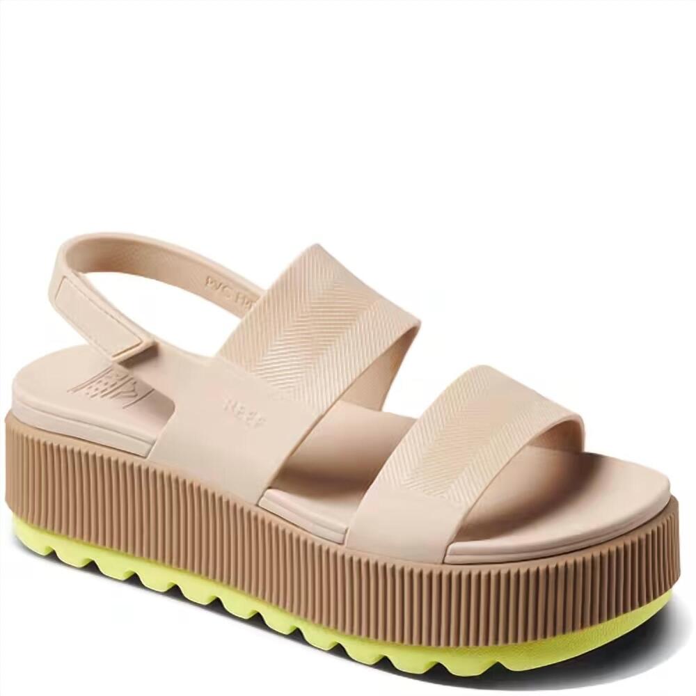 NEW REEF women's water vista higher sandals in sand/lime